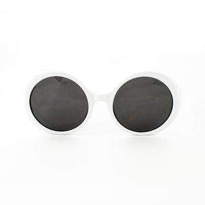 Lentes Retro Rounded - Blanco Negro Costa Rica